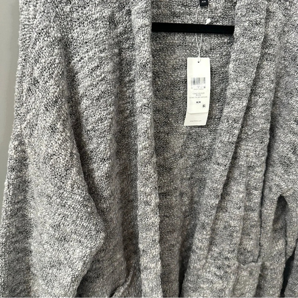 NWT Eileen Fisher Shawl Collar Wool Slub Cardigan Sweater Moon Gray Size Medium - Picture 4 of 7